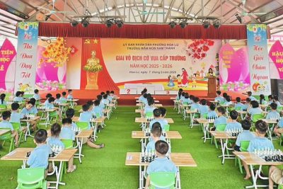 Trường MN Nam THành phối hợp cùng Câu lạc bộ The Reed Chess Ninh Bình tổ chức thành công Giải vô địch cờ vua cấp trường năm học 2025-2026.