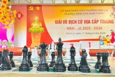 Trường mầm non Nam Thành tổ chức giải vô địch cờ vua cấp trường!